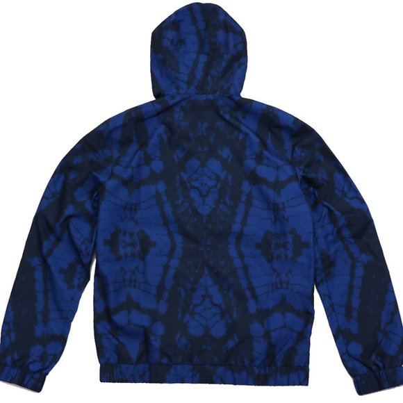 AMERICAN RAG Shibori Blue Hooded light Jacket - Picture 5 of 6